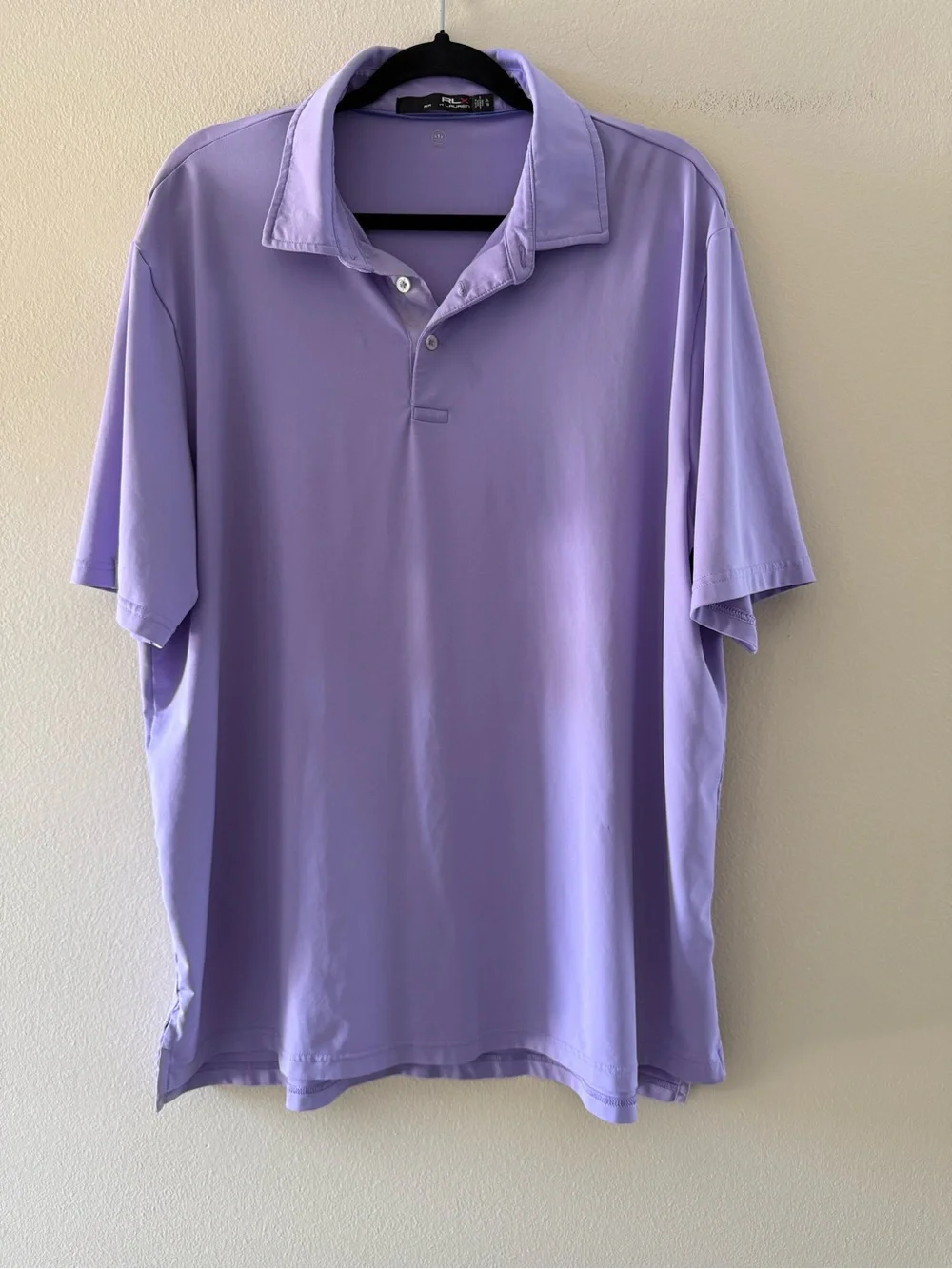 RLX Ralph Lauren Men's Performance Light Purple Short-Sleeve Golf Polo